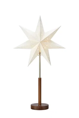 Noella Sladdlös Bordsstjärna 35cm Vit/Mörkbrun