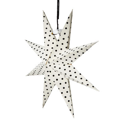 Prickig julstjärna - 20cm - Små juldekorationer