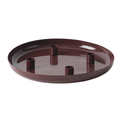 Mindy Ljusstake Burgundy 4-ljus