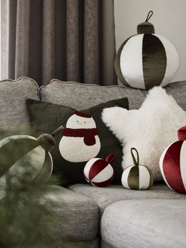 Prydnadskuddar Jul, juldekorationer