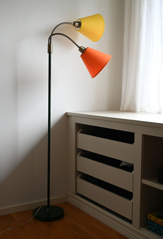 Ture Golvlampa med Chintz Toppringskärmar