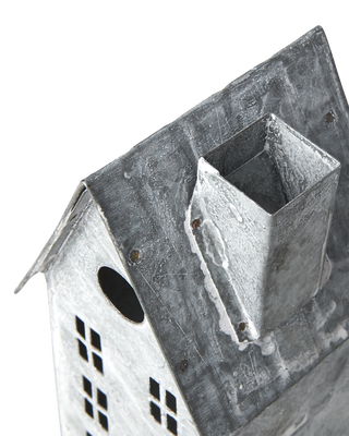 Fenix Ljuslykta Hus L7/H19,5 Grå/Vit