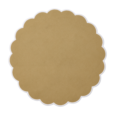 Flora Tallriksunderlägg D36 Gul 6-pack