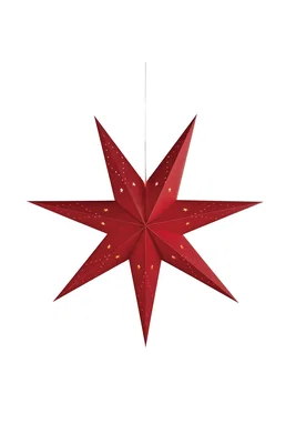 Saturnus Julstjärna 75cm Röd
