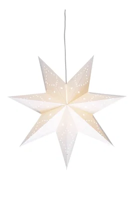 Saturnus Julstjärna 45cm Vit