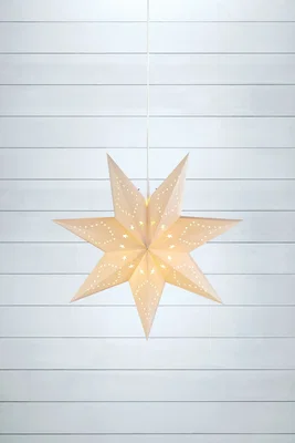 Saturnus Julstjärna 45cm Vit