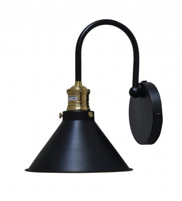 Sofiero Vägglampa Mattsvart/Mässing
