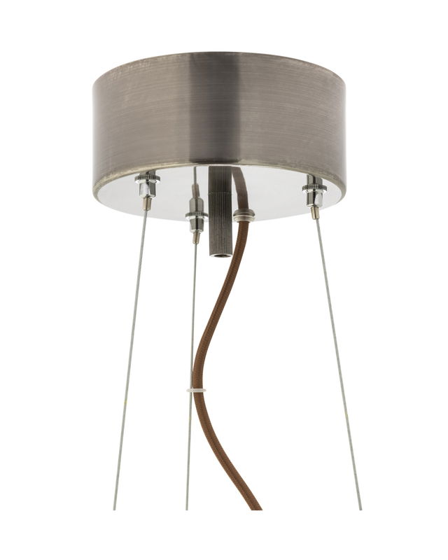 Gemma Taklampa D45 Borstad Stål/Brun