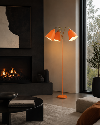 Golvlampa med 3armar