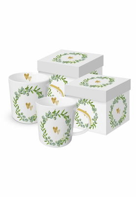 Two Hearts Trend mugg 40 cl 2-p