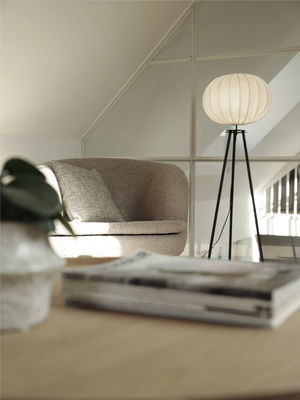 Base golvlampa tripod matt svart