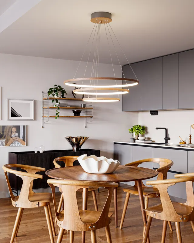 Trione Taklampa 80cm Valnöt