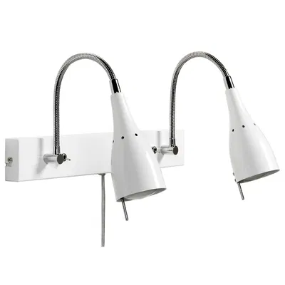 V472 Tanum Vägglampa 2L Vit