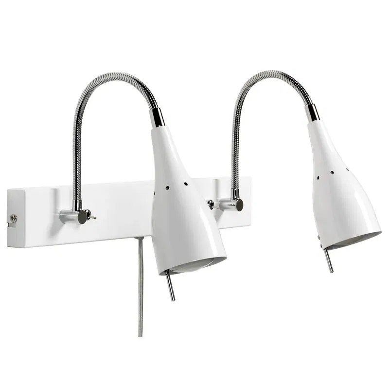 V472 Tanum Vägglampa 2L Vit