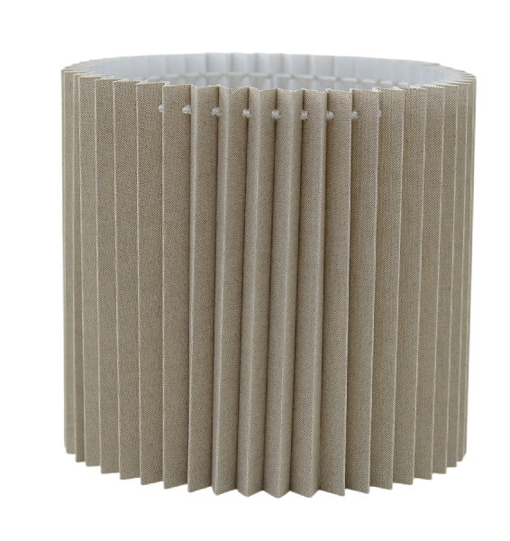 Carolin Plisserad Skärmar Cylinder Natur