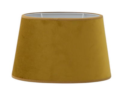 Velutto Sammet Skärmar Oval Mustard