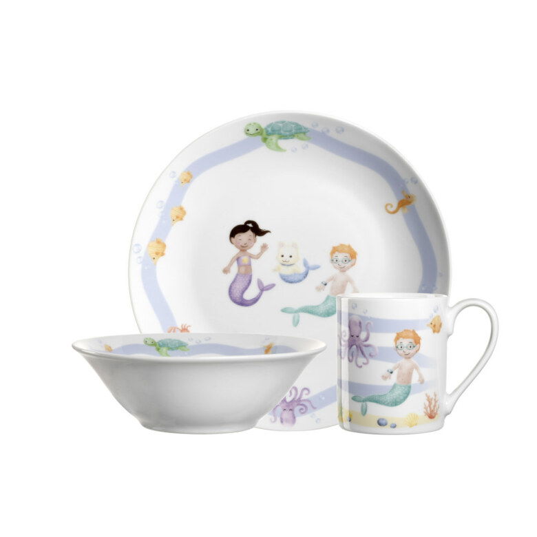 Bambini avventura barnservis 3-delar sea