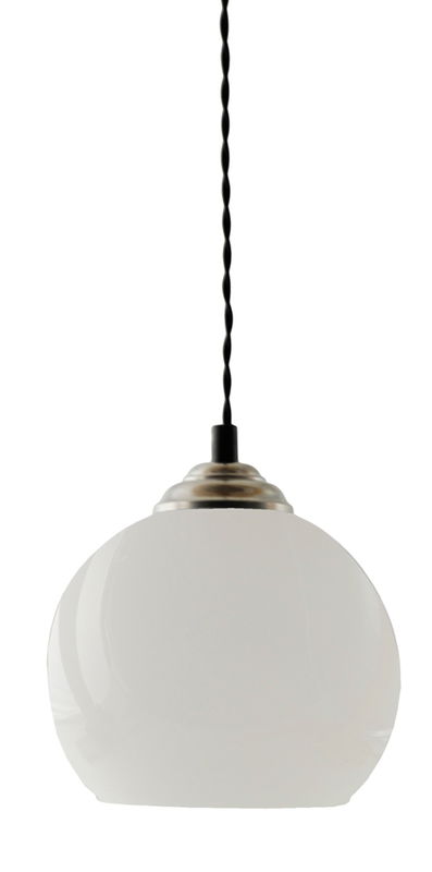 Bistro Glaskupa 25cm Vit