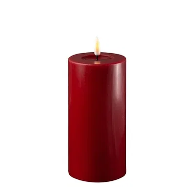 LED Blockljus 7,5x15 Bordeaux