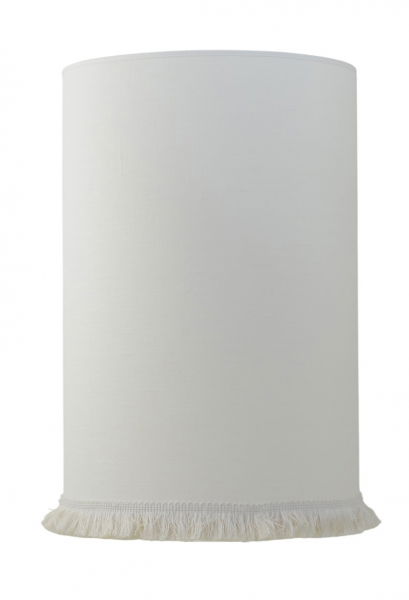 Carolin Skärmar Cylinder Vit/Beige Frans