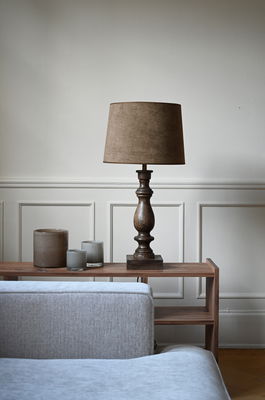 Matrix Skärm Taupe med Montecristo Lampfot