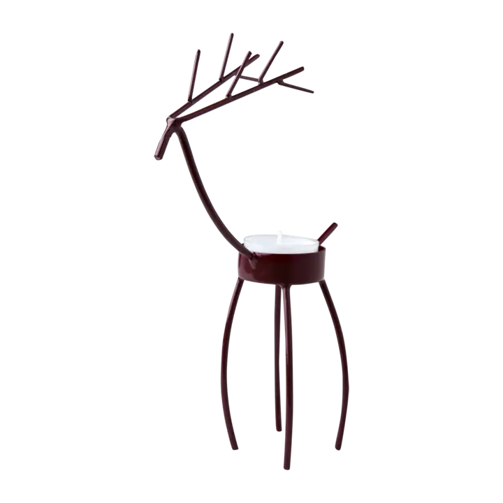 Oh Deer Värmeljushållare H21 Burgundy