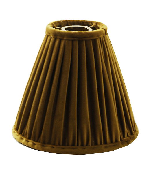 Anastacia Sammet Toppringskärm Guldgul/Guld