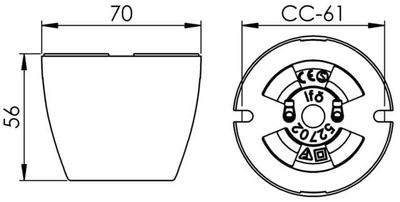 Basic Vägg/Taklampa Rak