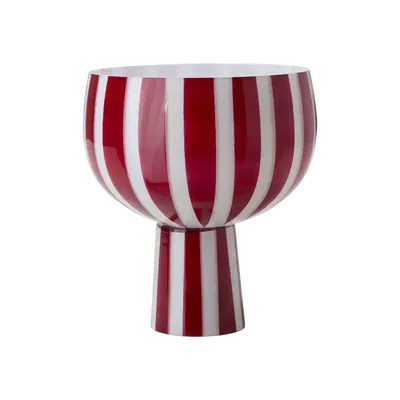 Circus Skål På Fot H19 Röd