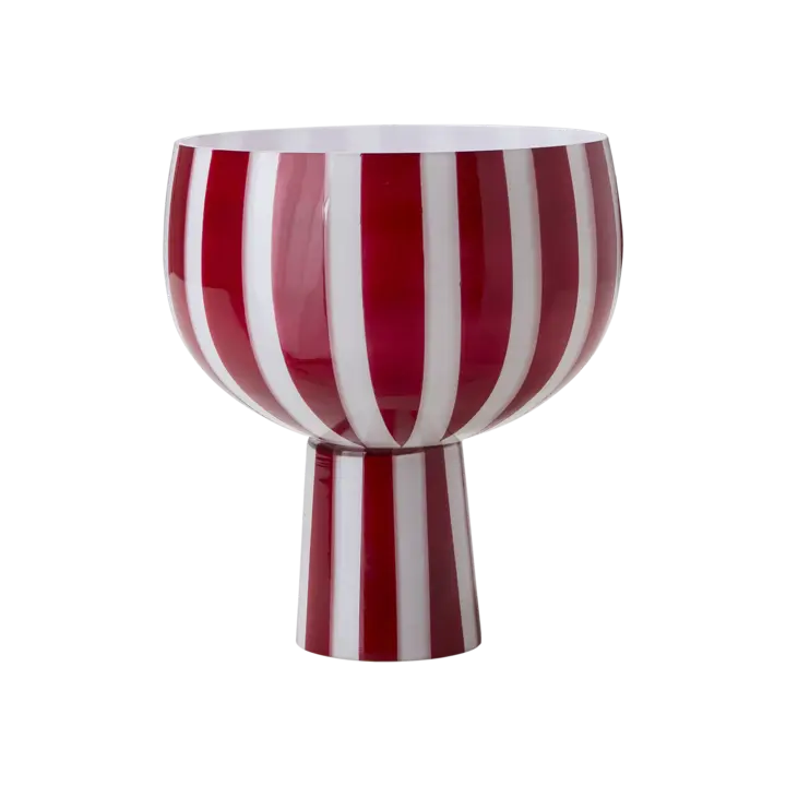Circus Skål På Fot H19 Röd