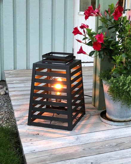 Yankton Bord/Golvlampa IP44 Sandsvart