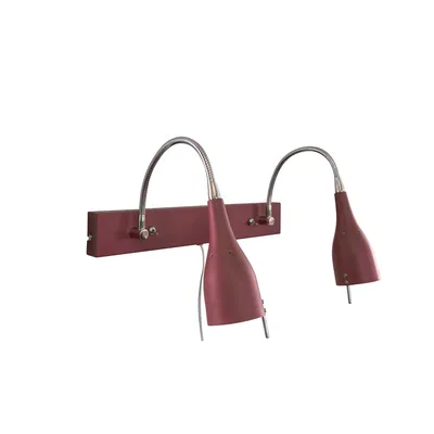 V472 Tanum Vägglampa 2L Vinröd