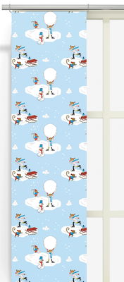 Pippi Åker Skridskor Panellängd 43x240 Ljusblå 2-p