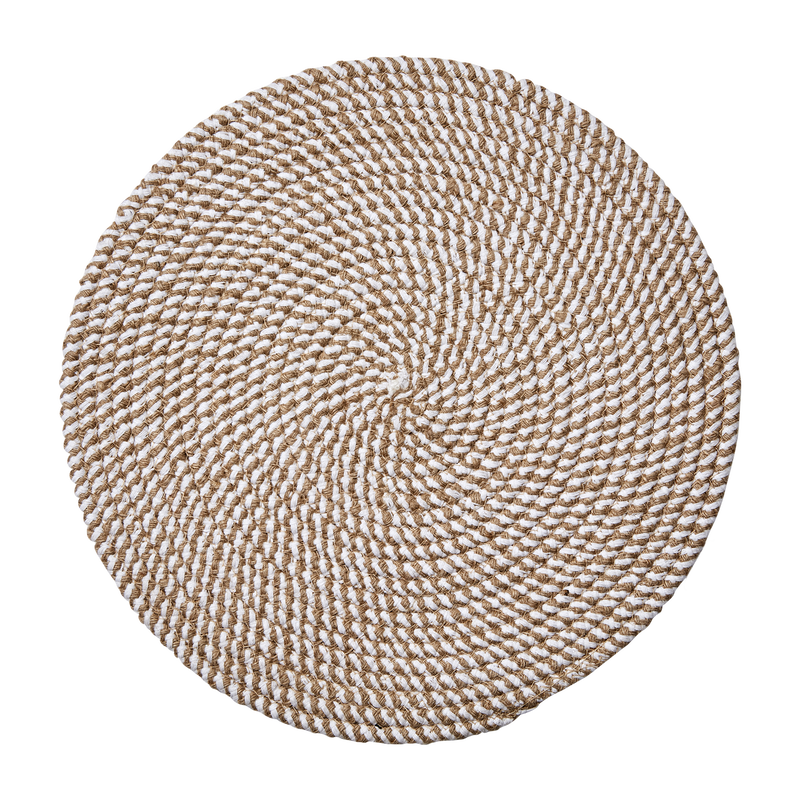 Elina Tallriksunderlägg D38 Beige/Elfenben 4-pack