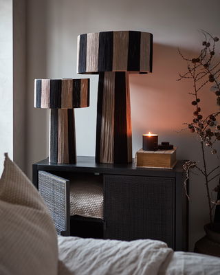 Jullan Bordslampor Svart/Natur
