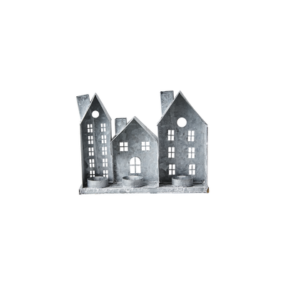 Fenix Ljuslykta Hus L26 Grå/Vit