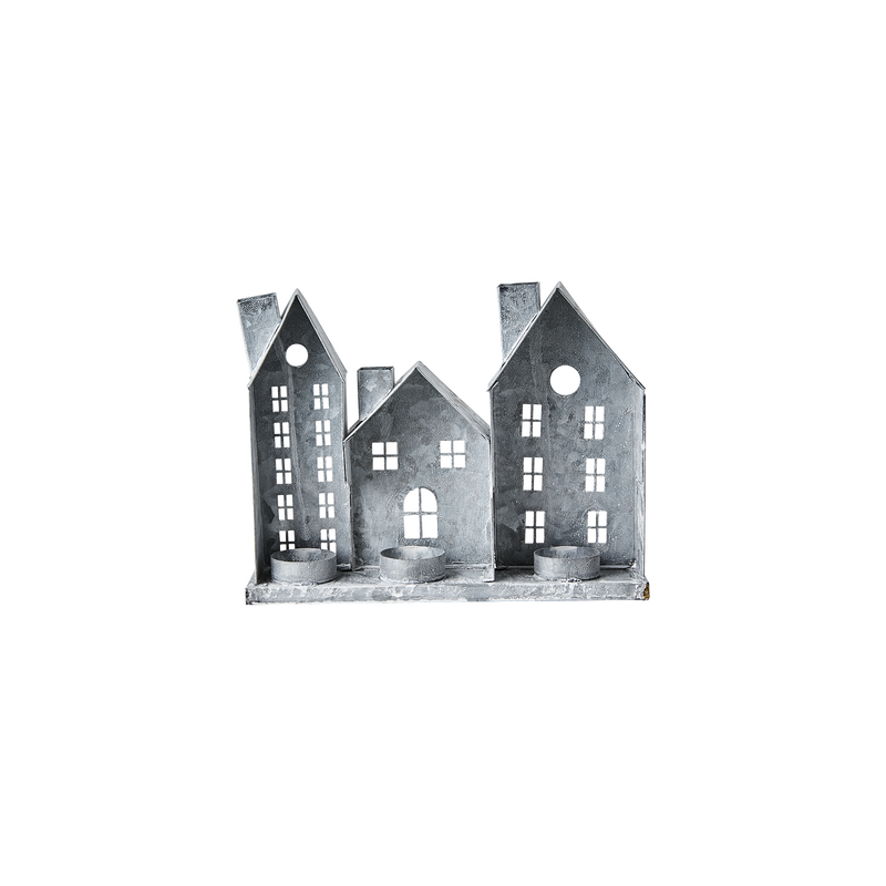 Fenix Ljuslykta Hus L26 Grå/Vit