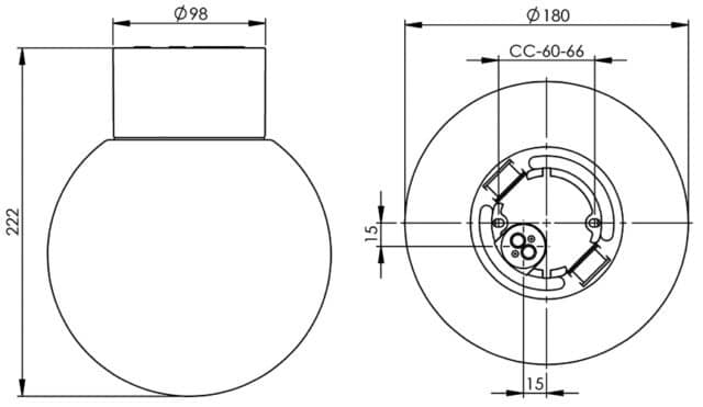 Classic Glob 18cm IP54