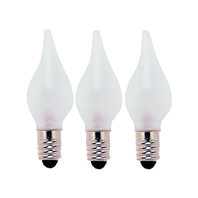Reservlampa frostad E10 1,8W 24V 3-pack
