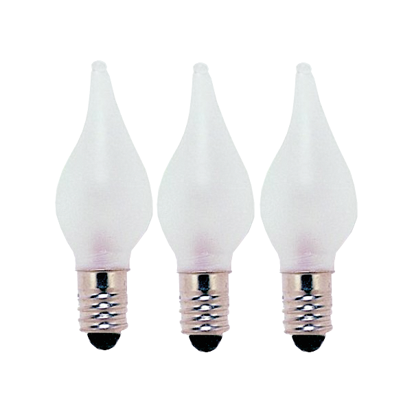 Reservlampa frostad E10 1,8W 24V 3-pack