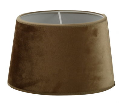 Velutto Sammet Skärmar Oval Tobacco