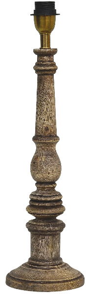 Oxford Lampfot H54 Åldrat Trä