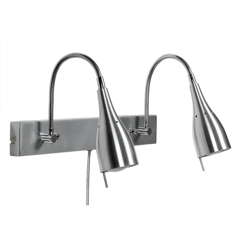 V472 Tanum Vägglampa 2L Aluminium