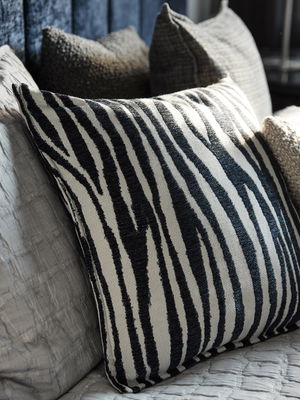 Zebra randig kudde