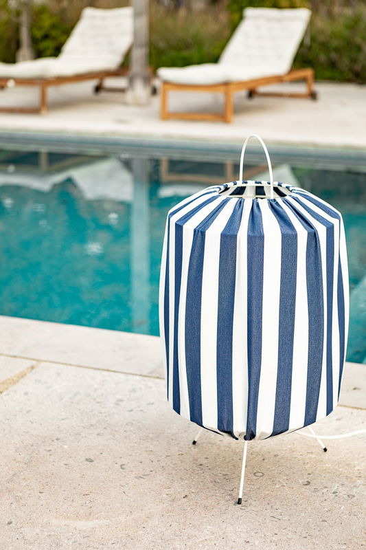 Capri Golvlampa Blå/Vit Utomhus