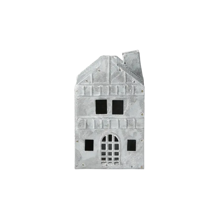 Fenix Ljuslykta Hus L7,5/H12,5 Grå/Vit