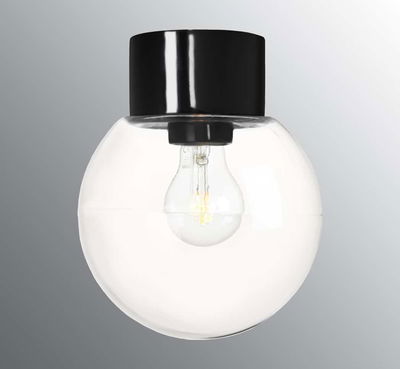 Classic Glob 18cm IP54 Svart/Klar