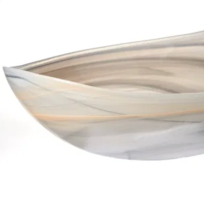 Alabastro skål 32 oval beige