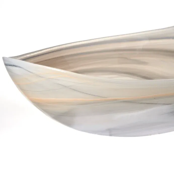 Alabastro skål 32 oval beige