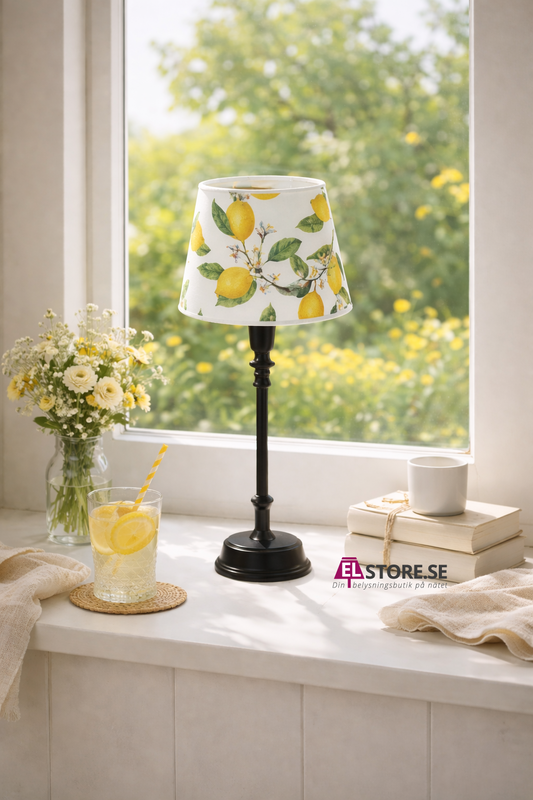 Lina Bordslampa Svart/Citron